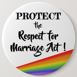 Chapa Redonda De 15 Cm ¡Protege la Ley de Respeto al Matrimonio!