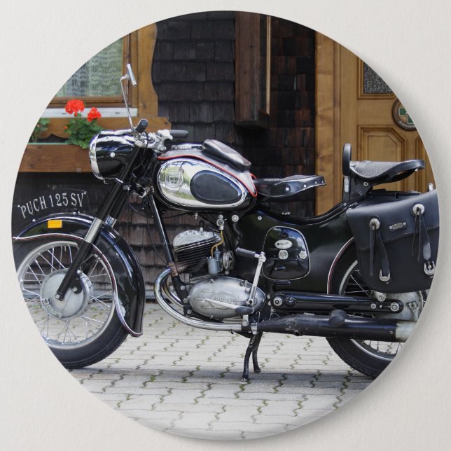 Chapa Redonda De 15 Cm Puch 125 SV (Anverso)