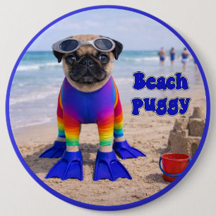 Chapa Redonda De 15 Cm Puggy de la Playa