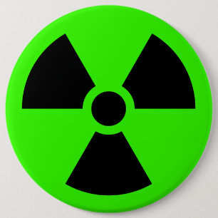Chapa Redonda De 15 Cm Radioactivo