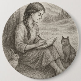 Chapa Redonda De 15 Cm Recuerdos susurrados