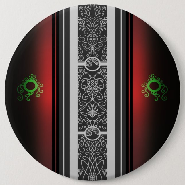 Chapa Redonda De 15 Cm Red Tattoo Surf (Anverso)