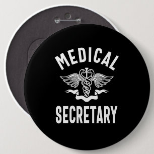 Chapa Redonda De 15 Cm Regalo de cargo de Secretario Médico