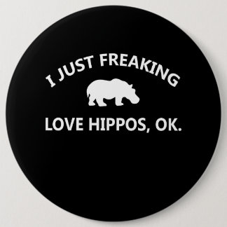 Chapa Redonda De 15 Cm Regalo de Hippo Lover| Me Encantaba Hippo Ok
