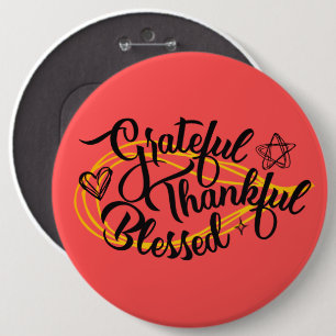 Chapa Redonda De 15 Cm Regalos de Acción de Gracias