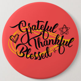 Chapa Redonda De 15 Cm Regalos de Acción de Gracias