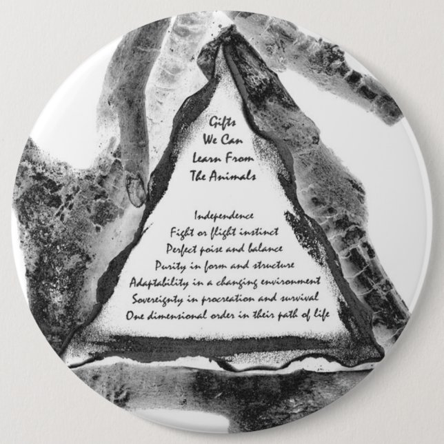 Chapa Redonda De 15 Cm Regalos De Animales (Anverso)