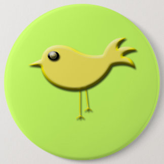 Chapa Redonda De 15 Cm Regalos de pájaro amarillo