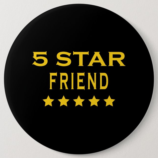 Chapa Redonda De 15 Cm Regalos frescos divertidos: Amigo de cinco (Anverso)