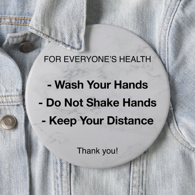 Chapa Redonda De 15 Cm Reglas de estado | Prevención de enfermedades (In situ)