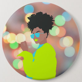 Chapa Redonda De 15 Cm Reina bailarina.