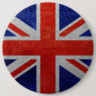 Chapa Redonda De 15 Cm Reino Unido Bandera Vintage