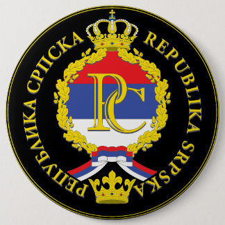 Chapa Redonda De 15 Cm Republika Srpska