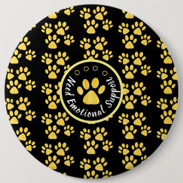 Chapa Redonda De 15 Cm Rescate de mascotas personalizados amarillos impre