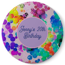 Resumen Bokeh Feliz Cumpleaños Multicolor