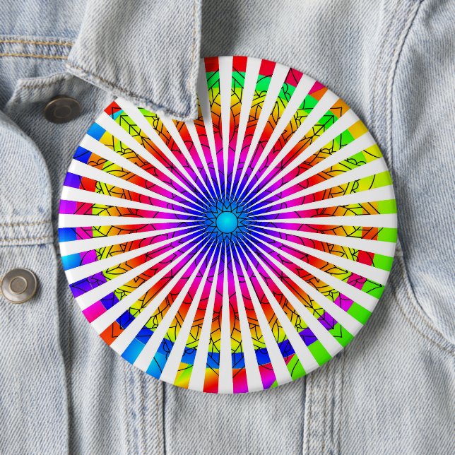 Chapa Redonda De 15 Cm Resumen Luces brillantes (In situ)