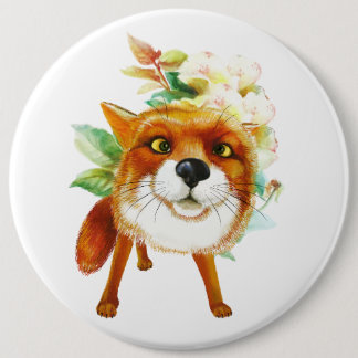 Chapa Redonda De 15 Cm Rosas del Fox. Acuarela