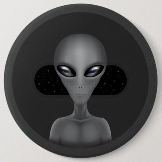 Chapa Redonda De 15 Cm Roswell Alien