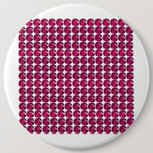 Chapa Redonda De 15 Cm Ruby Gemstone Art, rojo