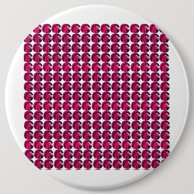 Chapa Redonda De 15 Cm Ruby Gemstone Art, rojo (Anverso)