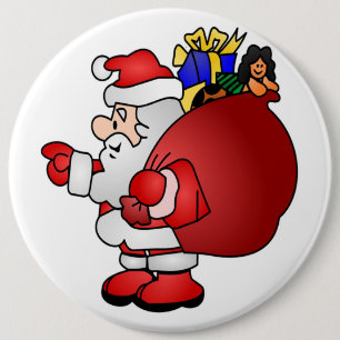 CHAPA REDONDA DE 15 CM SANTA CLAUS