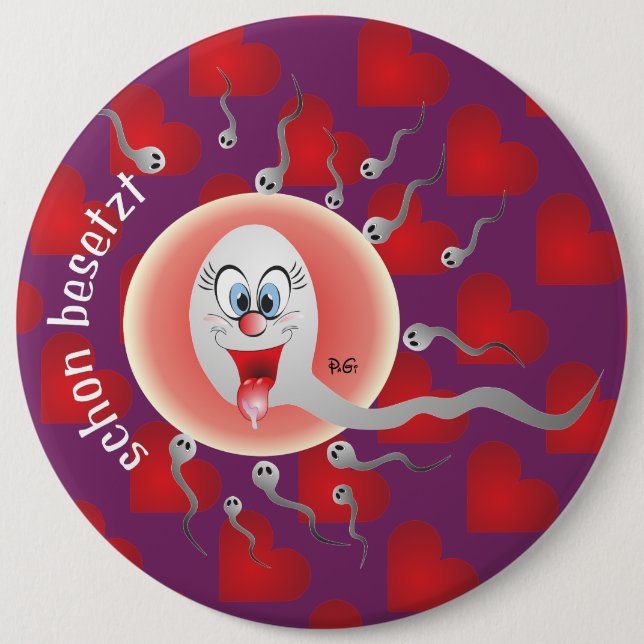 Chapa Redonda De 15 Cm schon besetzt Button (Anverso)