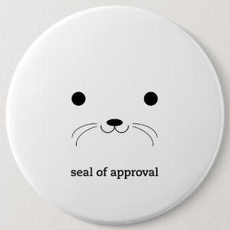 Chapa Redonda De 15 Cm 'Sello de Approval