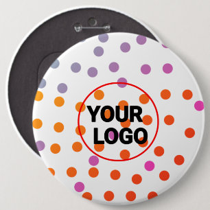 Chapa Redonda De 15 Cm Sencillo logo de personalizado minimalista elegant