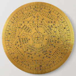 Chapa Redonda De 15 Cm Sigillum Dei Sello de Dios Angélico John Dee Diagr