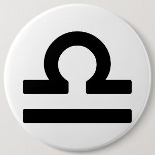 Chapa Redonda De 15 Cm Signo zodiaco libra