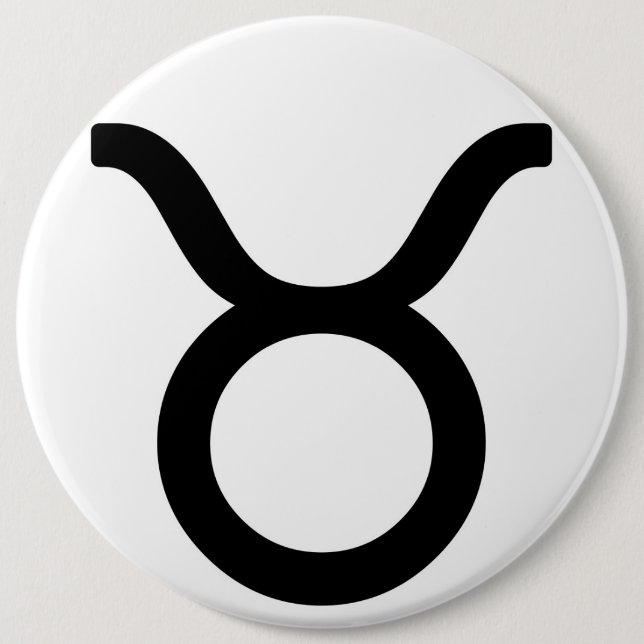 Chapa Redonda De 15 Cm Signo zodiaco Taurus (Anverso)