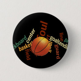 Chapa Redonda De 15 Cm Slam Dunk of Vocabulary: Juego de Baloncesto de Ca