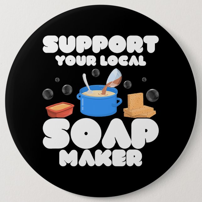 Chapa Redonda De 15 Cm Soap creador de jabón local (Anverso)