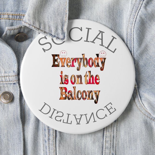 Chapa Redonda De 15 Cm Sobreviviremos a COVID-19: Un mensaje de resilienc (In situ)