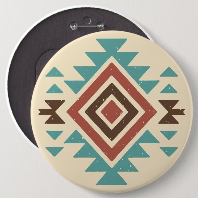 Chapa Redonda De 15 Cm Southwestern Desert (Anverso y reverso)