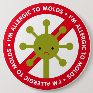Chapa Redonda De 15 Cm ¡Soy alérgico a los moldes!