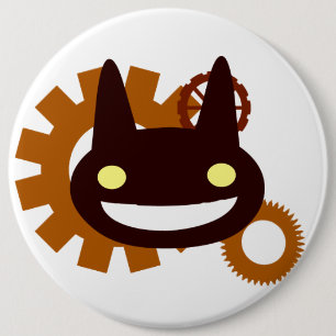 Chapa Redonda De 15 Cm Steampunk malvado