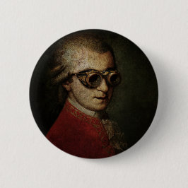 Chapa Redonda De 15 Cm Steampunk Mozart
