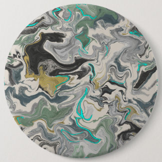 Chapa Redonda De 15 Cm Stone Marbling with Turquoise Veins 6" Round