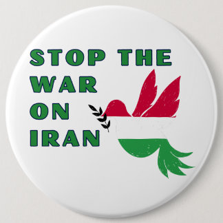 Chapa Redonda De 15 Cm Stop the war Button