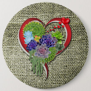 Chapa Redonda De 15 Cm Suculentas plantas de huerto