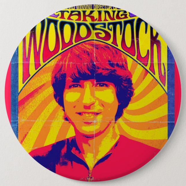 Chapa Redonda De 15 Cm TakingWoodstockPoster (Anverso)