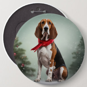 Chapa Redonda De 15 Cm Té a Walker perros callejeros en Navidades de niev