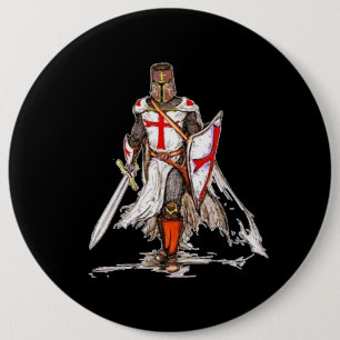 Chapa Redonda De 15 Cm Templar Knight