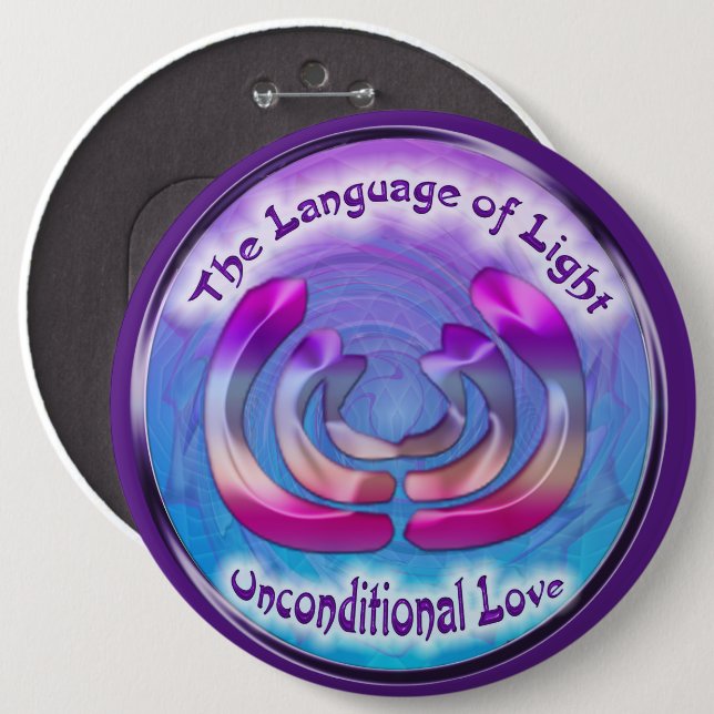 Chapa Redonda De 15 Cm Tercer símbolo de Chakra ocular del amor incondici (Anverso y reverso)