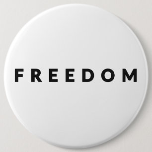 Chapa Redonda De 15 Cm Texto de Libertad