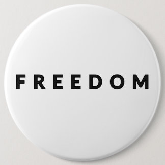 Chapa Redonda De 15 Cm Texto de Libertad