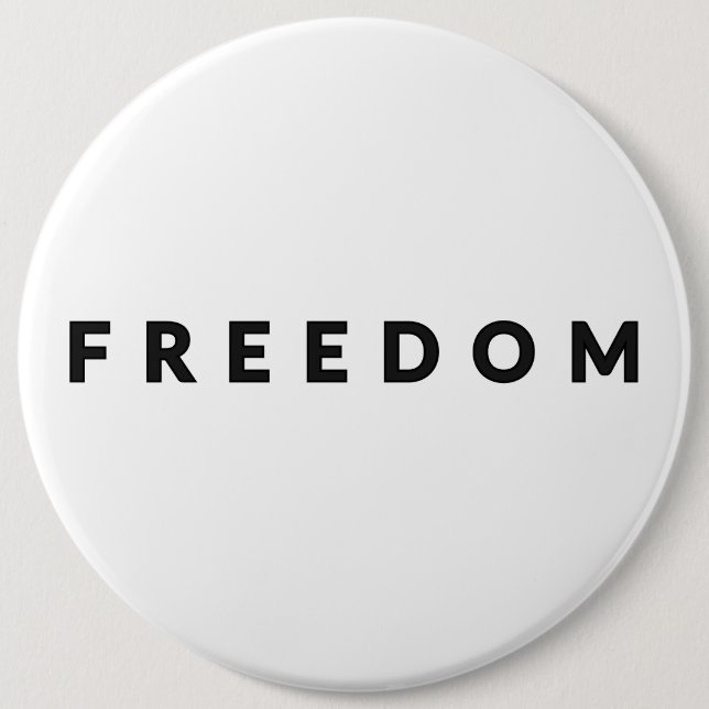 Chapa Redonda De 15 Cm Texto de Libertad (Anverso)