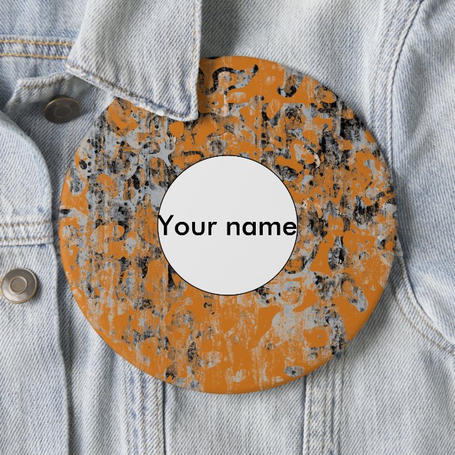 Chapa Redonda De 15 Cm Textura gris marrón (In situ)