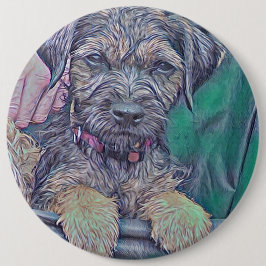 Chapa Redonda De 15 Cm Thatch Soaked by Rain Button